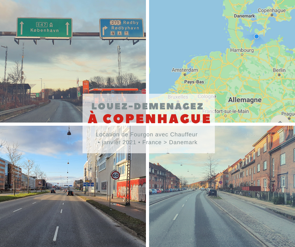 camion de déménagement Copenhague